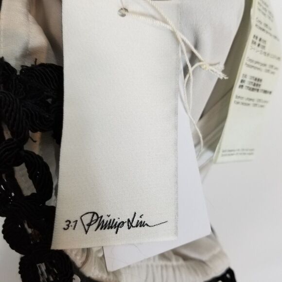 3.1 Phillip Lim Bohemian Sequin Dress Sz 2 White Copper Party Event Designer - Picture 13 of 13